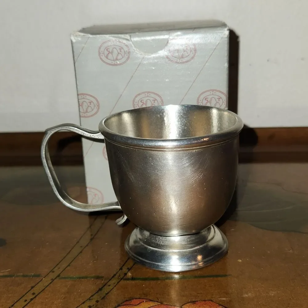 Match Italian Pewter Handmade Baby Cup